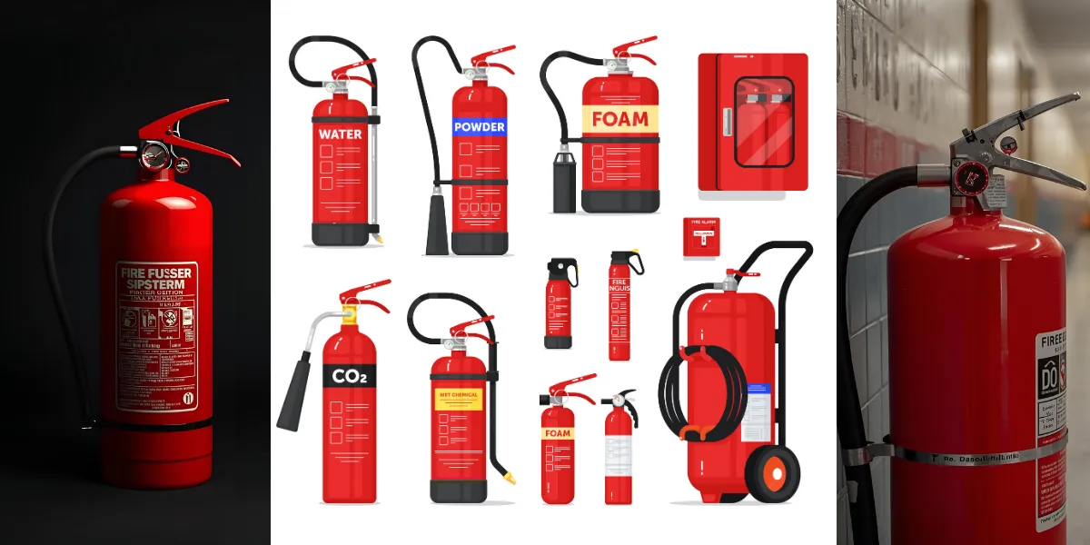 Fire extinguisher types and uses