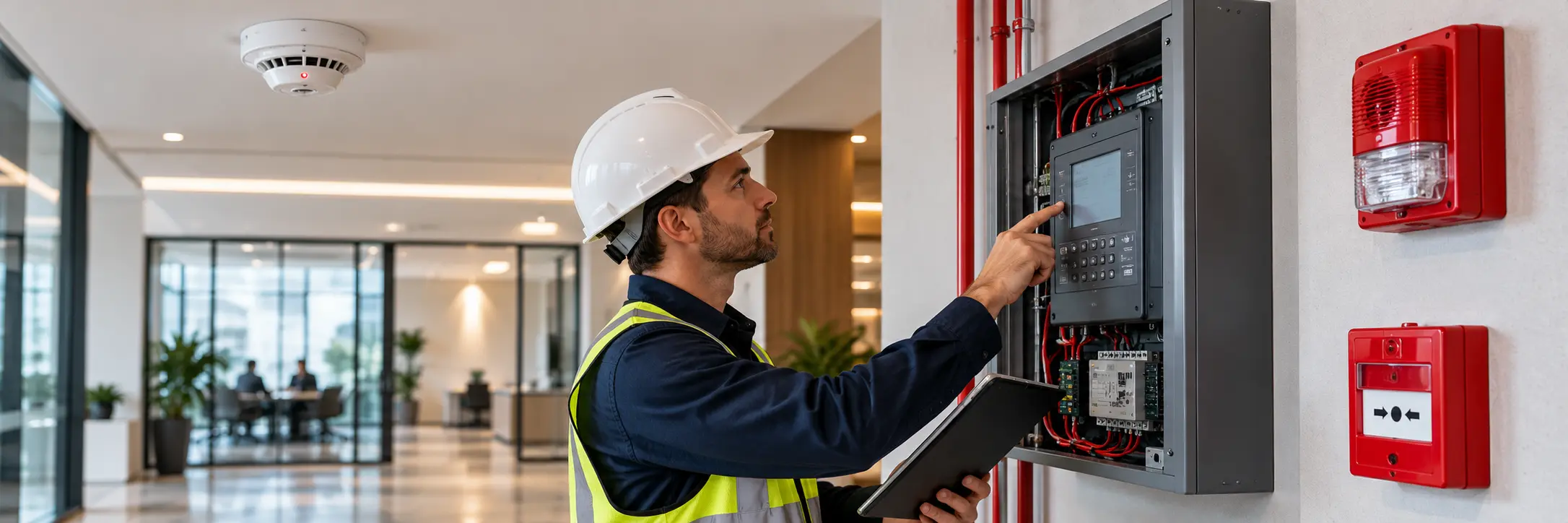 When should a commercial building upgrade its fire alarm system
