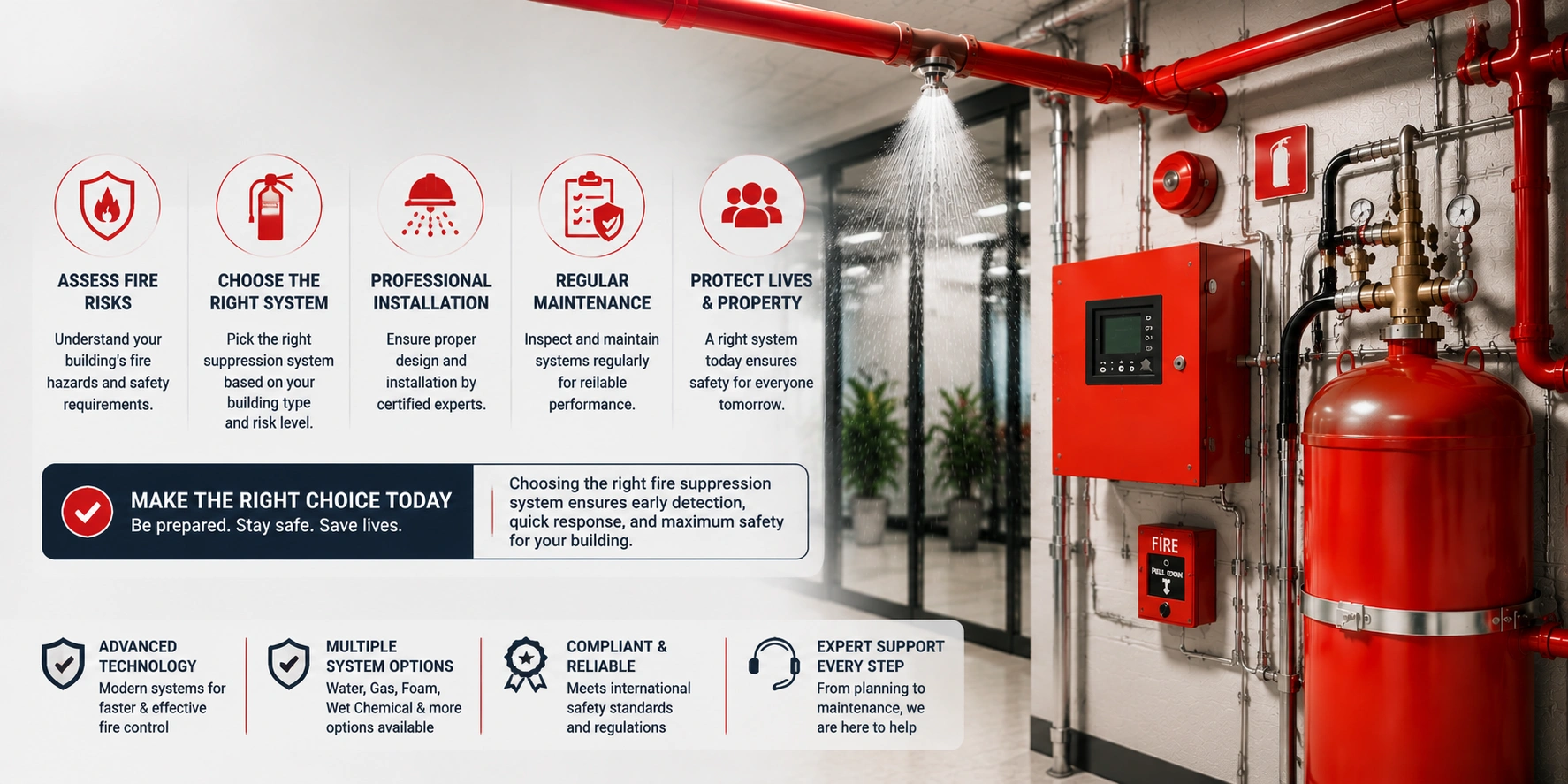 How to Choose the Right Fire Suppression System for Your Building